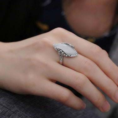Retro Style White Moonstone Ring-Your Soul Place